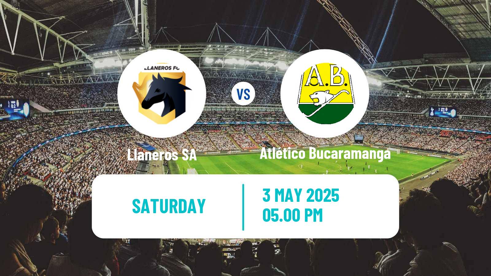 Soccer Colombian Primera A Llaneros SA - Atlético Bucaramanga