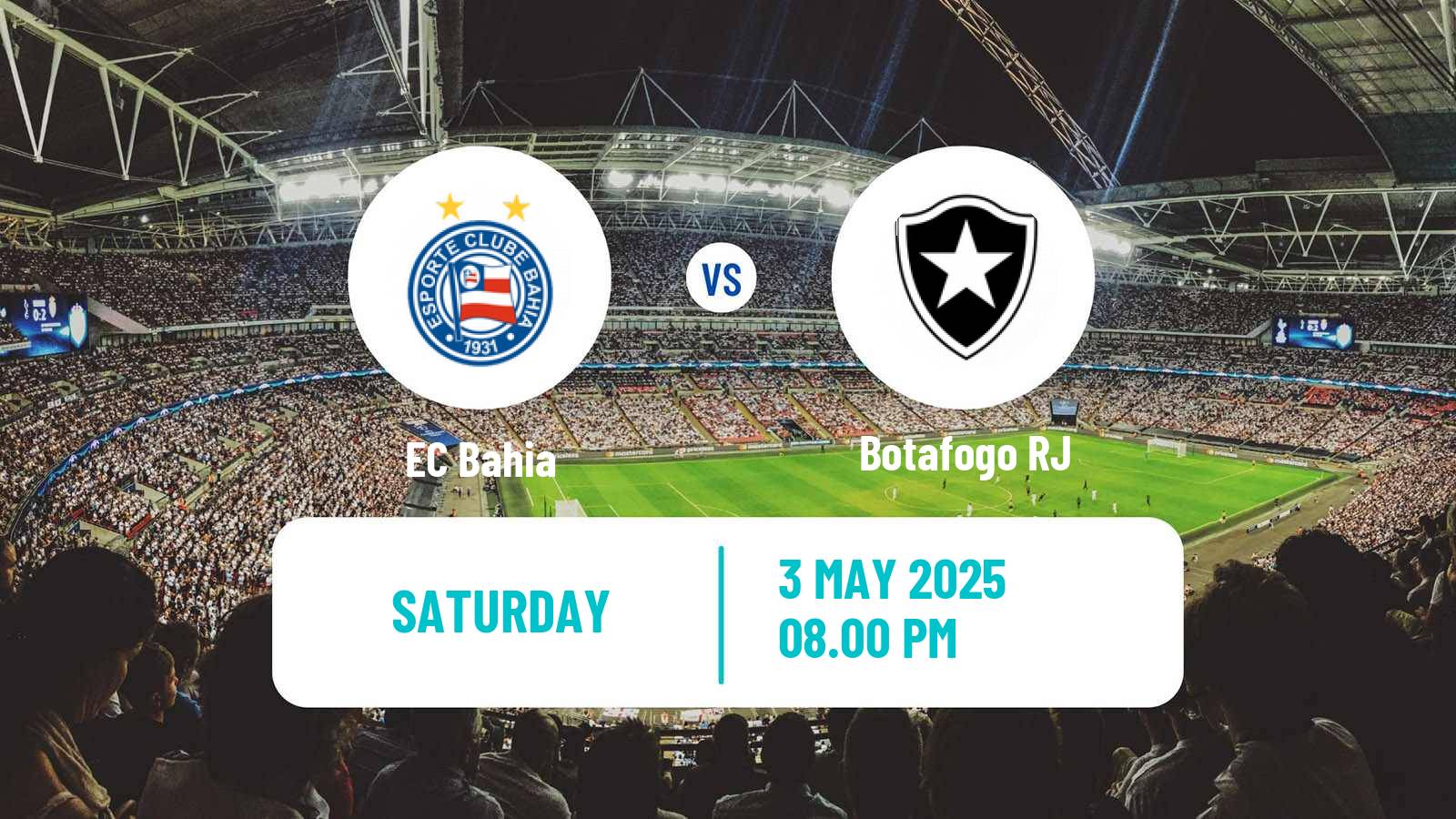 Soccer Brazilian Serie A Bahia - Botafogo RJ
