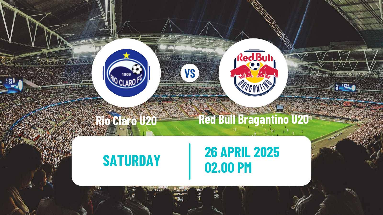 Soccer Brazilian Paulista U20 Rio Claro U20 - Red Bull Bragantino U20