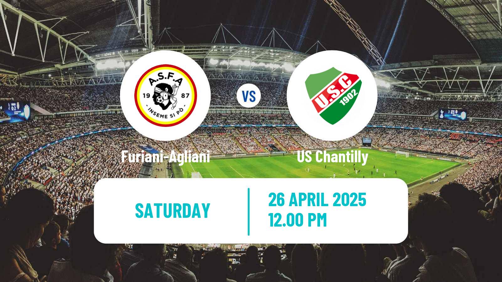 Soccer French National 2 - Group C Furiani-Agliani - Chantilly