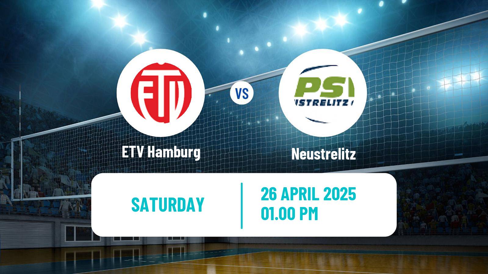 Volleyball German 2 Bundesliga North Volleyball ETV Hamburg - Neustrelitz