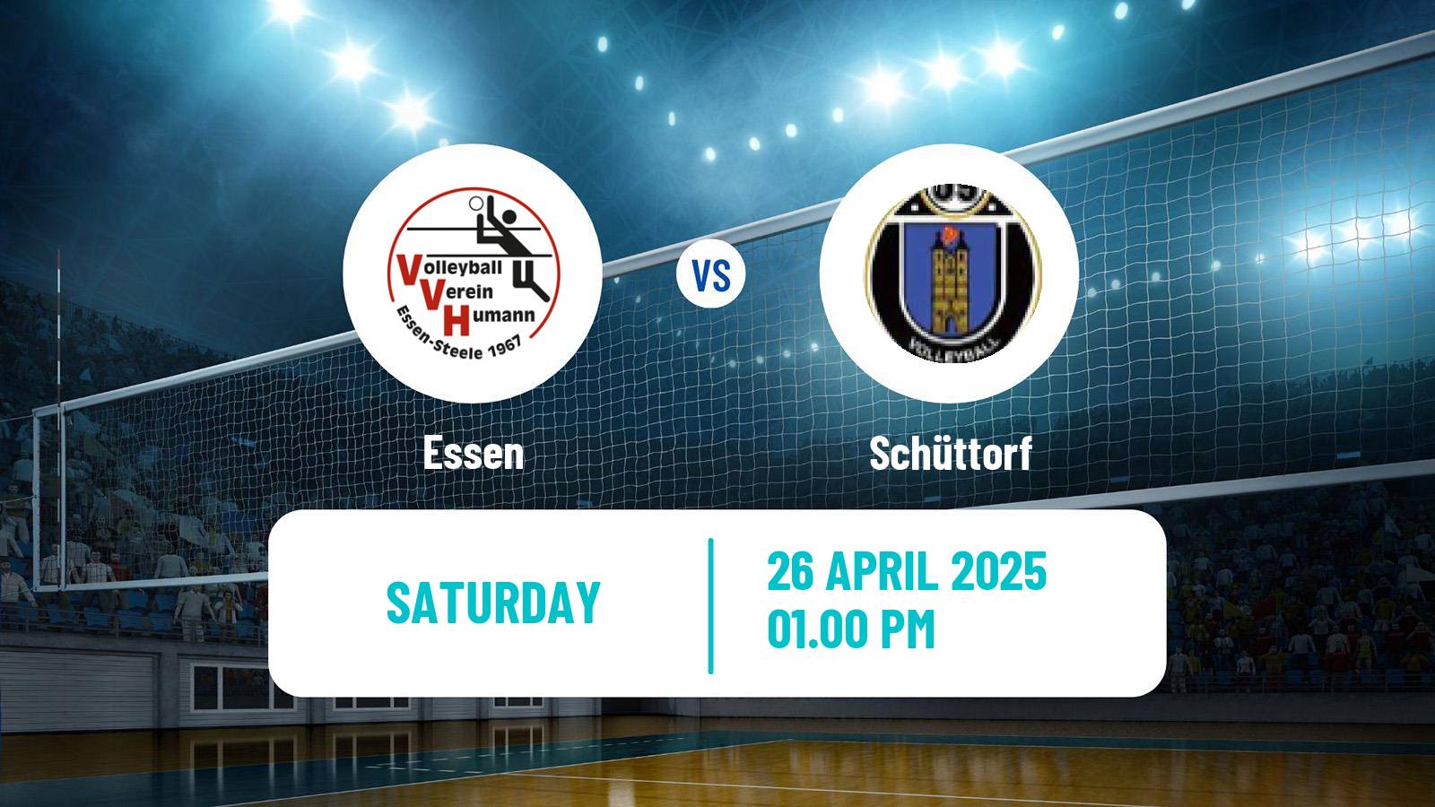 Volleyball German 2 Bundesliga North Volleyball Essen - Schüttorf