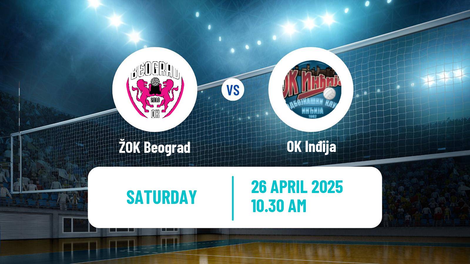 Volleyball Serbian Liga Volleyball Women Beograd - Inđija