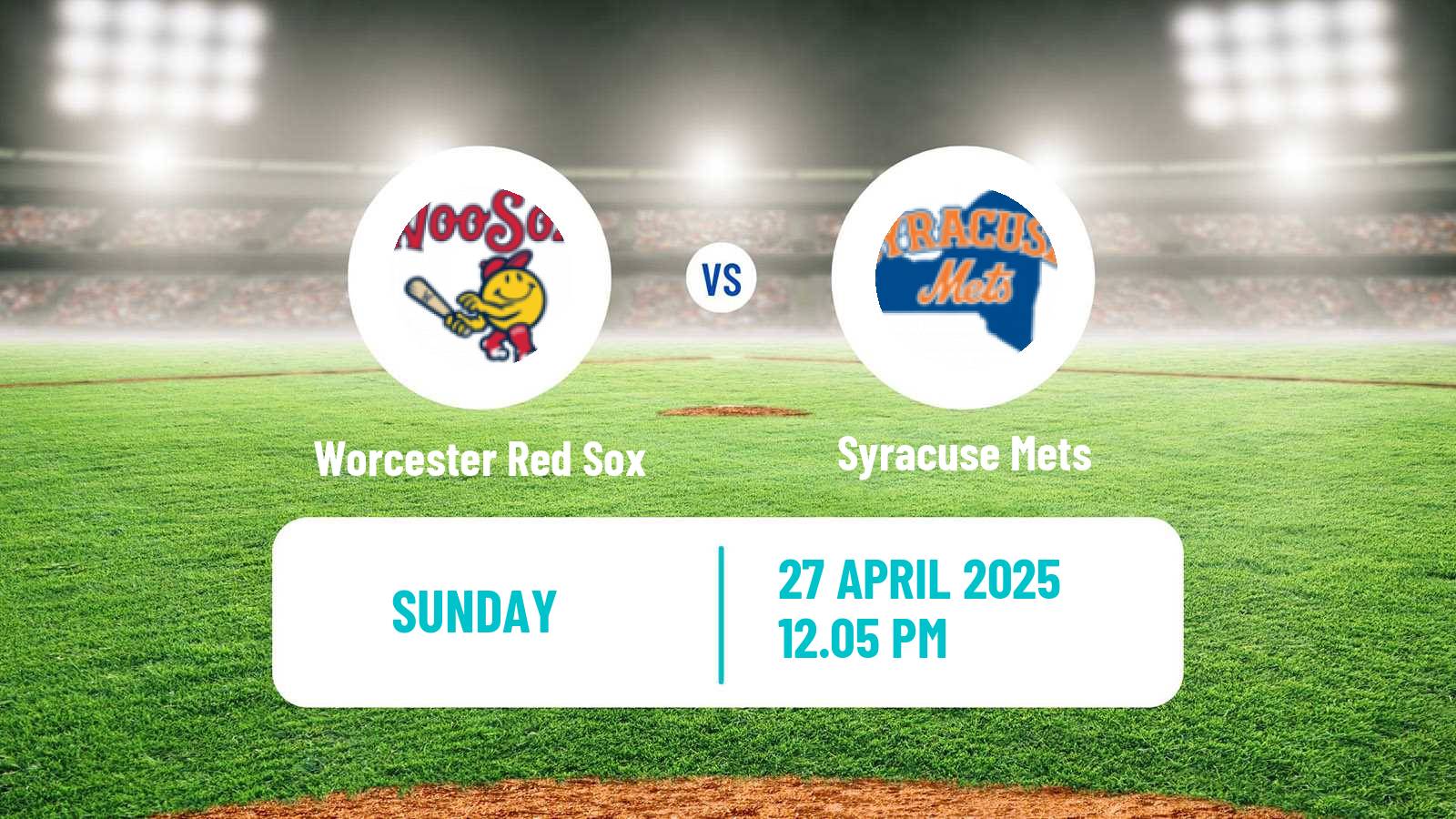 Baseball IL Worcester Red Sox - Syracuse Mets