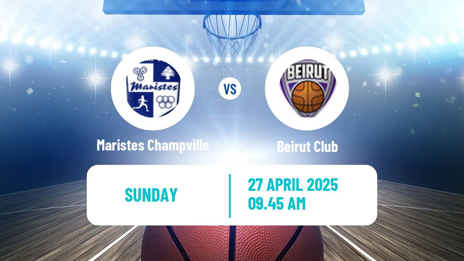 Basketball Lebanese Division 1 Basketball Maristes Champville - Beirut Club
