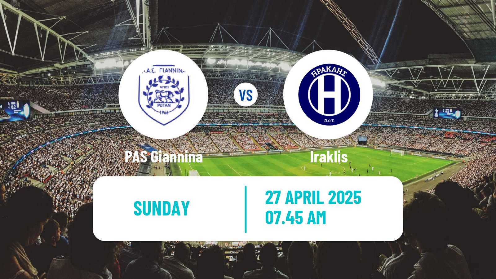 Soccer Greek Super League 2 PAS Giannina - Iraklis