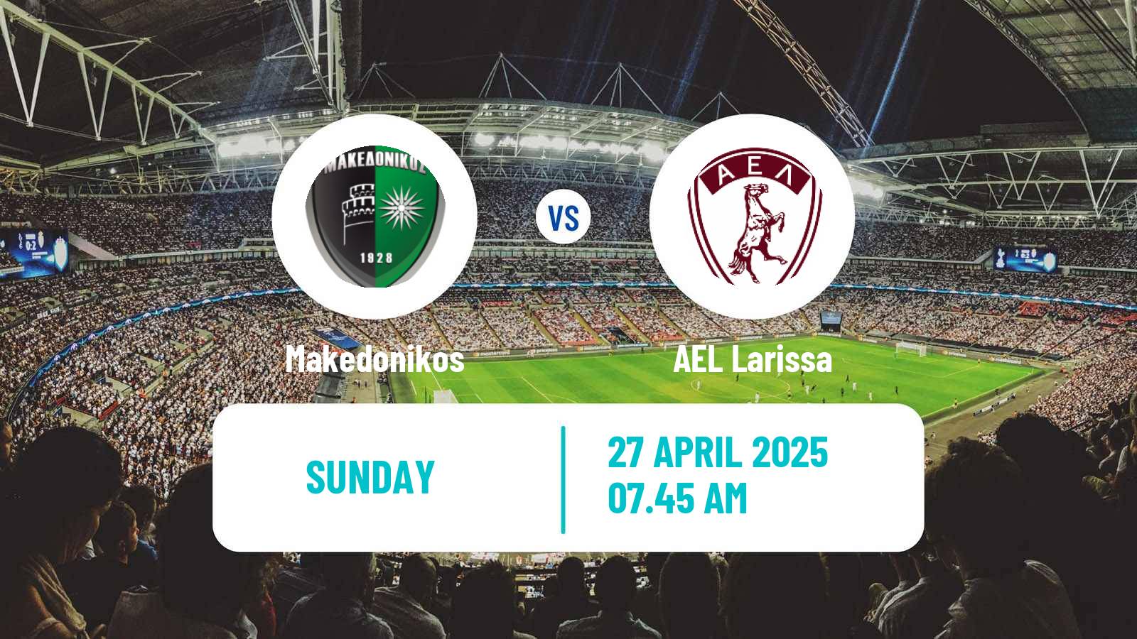 Soccer Greek Super League 2 Makedonikos - AEL Larissa