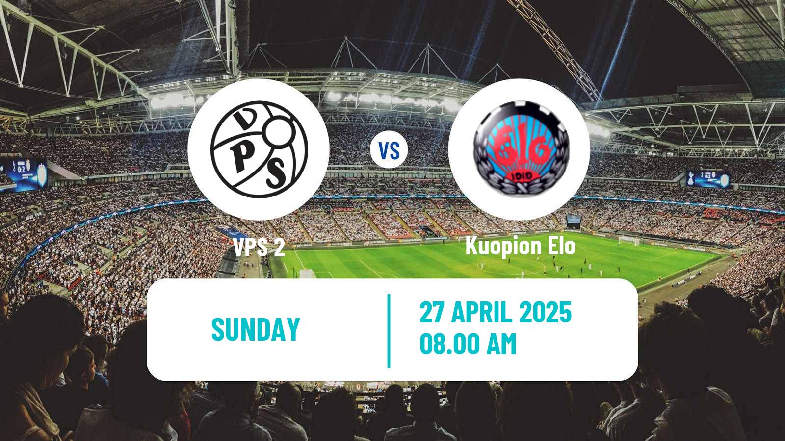 Soccer Finnish Kakkonen Group C VPS 2 - Kuopion Elo