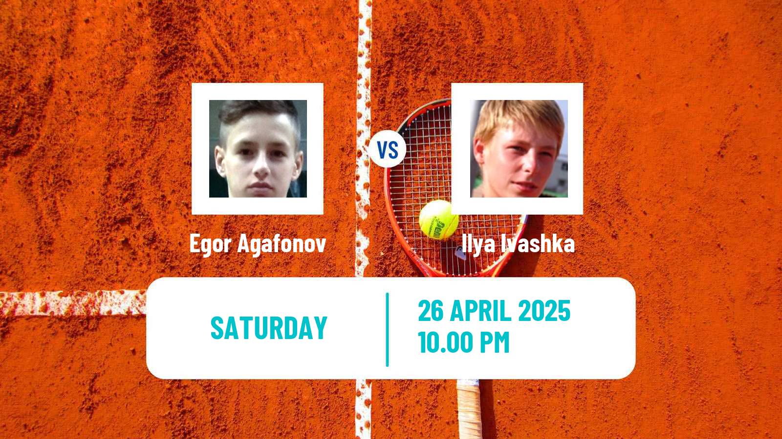 Tennis ITF M15 Luan 3 Men Egor Agafonov - Ilya Ivashka