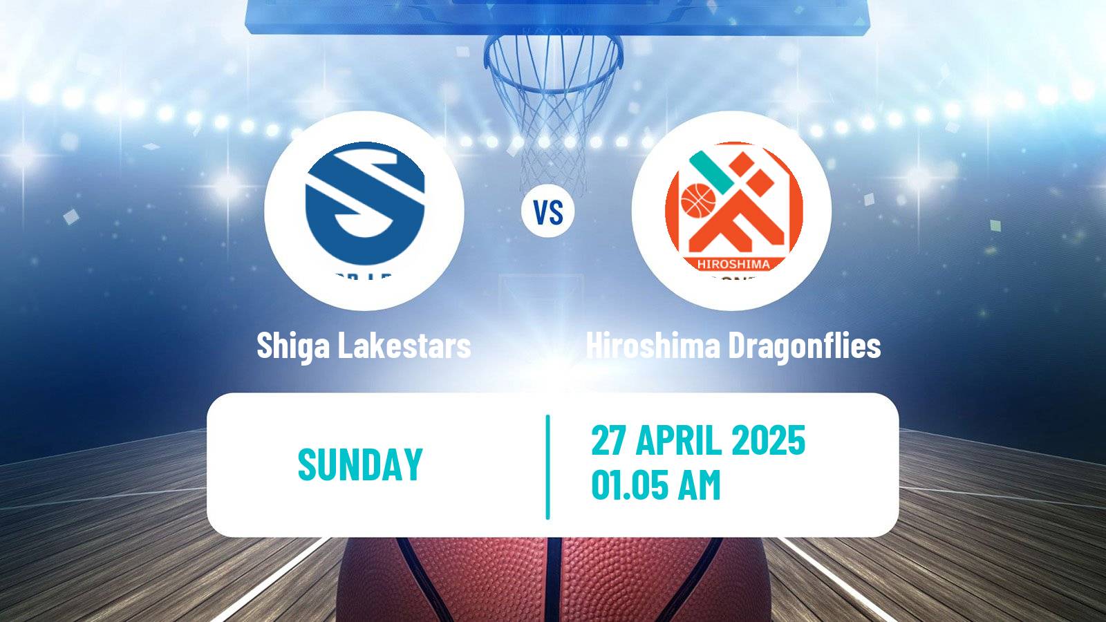 Basketball BJ League Shiga Lakestars - Hiroshima Dragonflies