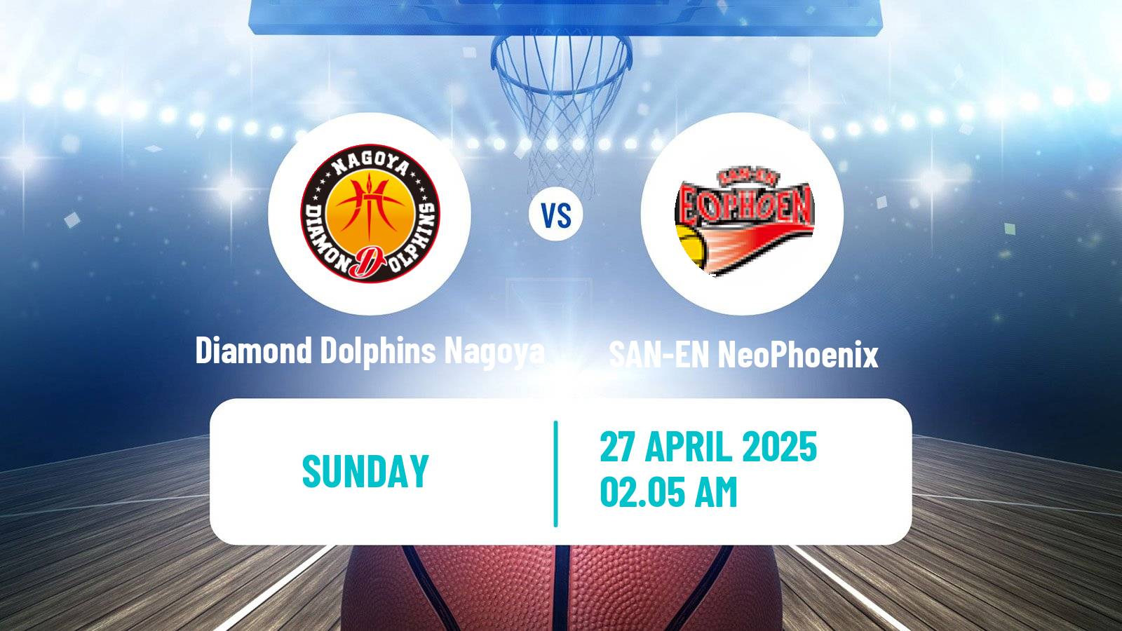 Basketball BJ League Diamond Dolphins Nagoya - SAN-EN NeoPhoenix