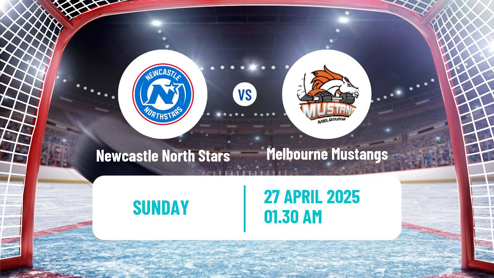 Hockey Australian Ice Hockey League Newcastle North Stars - Melbourne Mustangs