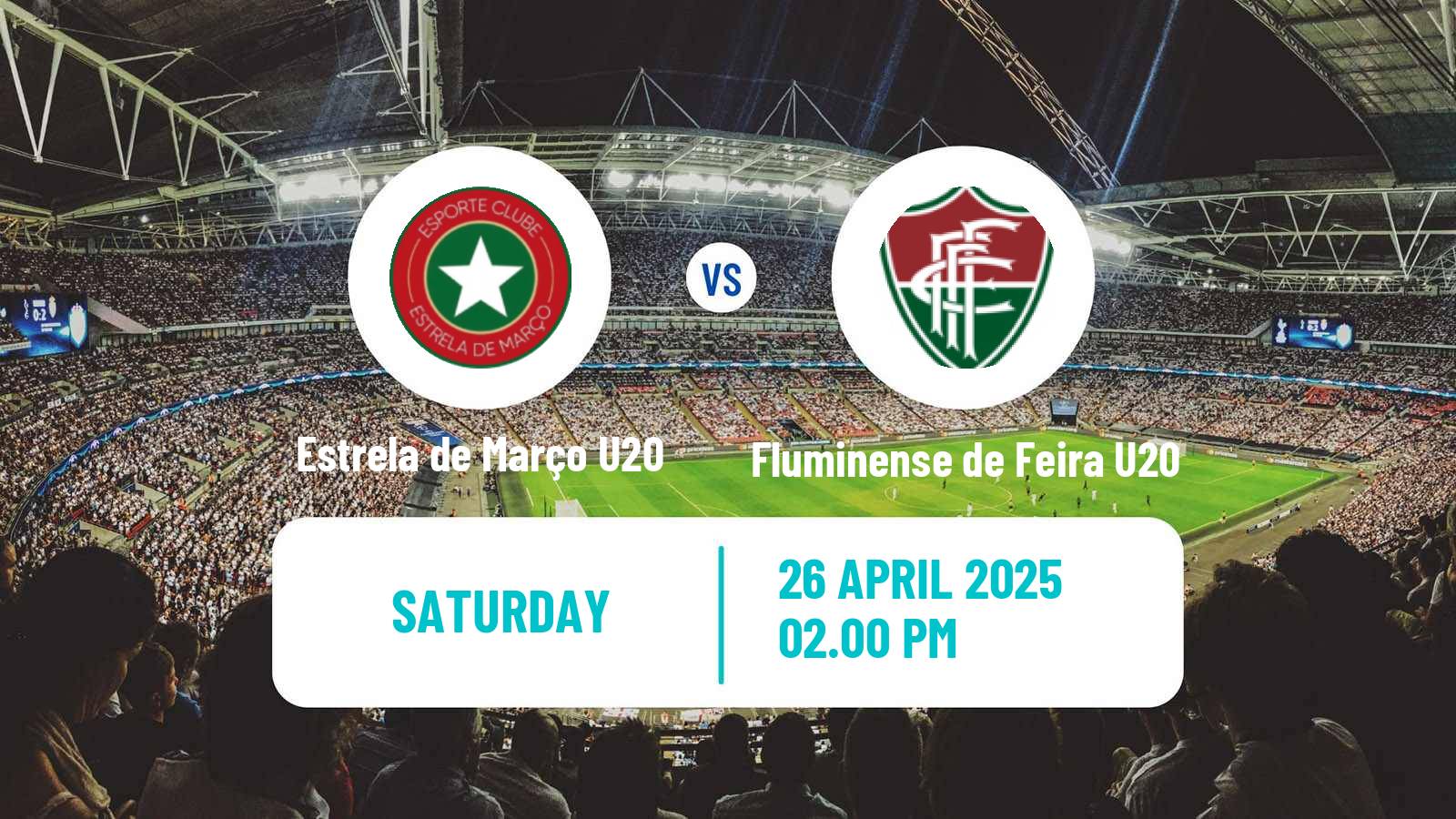 Soccer Brazilian Baiano U20 Estrela de Março U20 - Fluminense de Feira U20