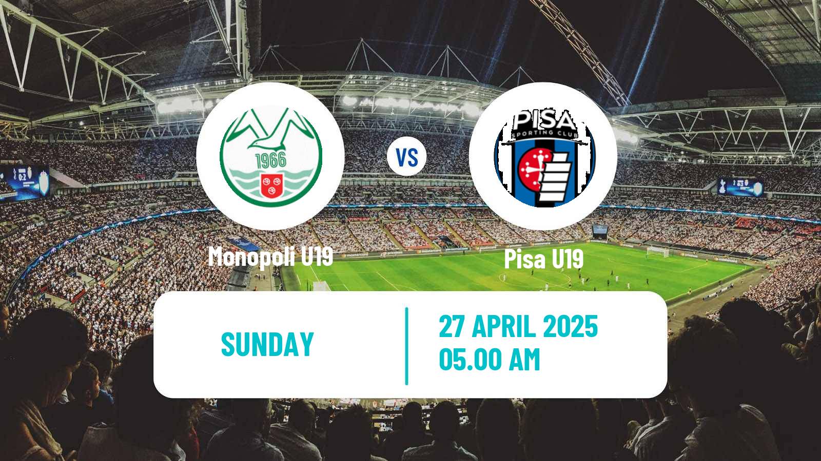 Soccer Italian Primavera 2 Monopoli U19 - Pisa U19