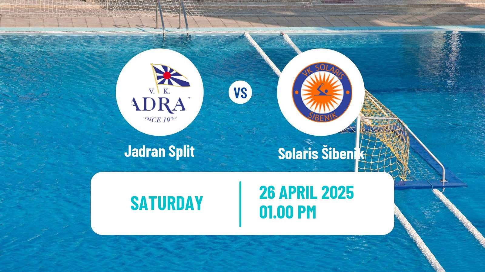 Water polo Croatian Water Polo Prva Liga Jadran Split - Solaris Šibenik