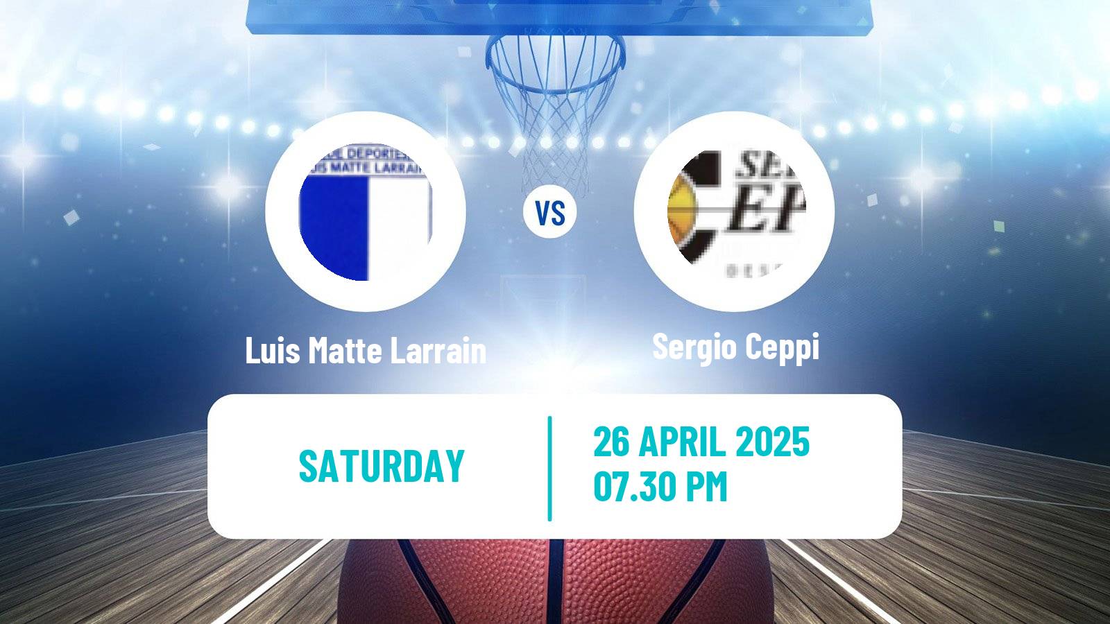 Basketball Chilean LNB 2 Luis Matte Larrain - Sergio Ceppi
