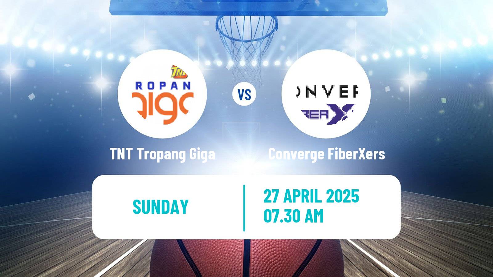 Basketball Philippines Cup TNT Tropang Giga - Converge FiberXers