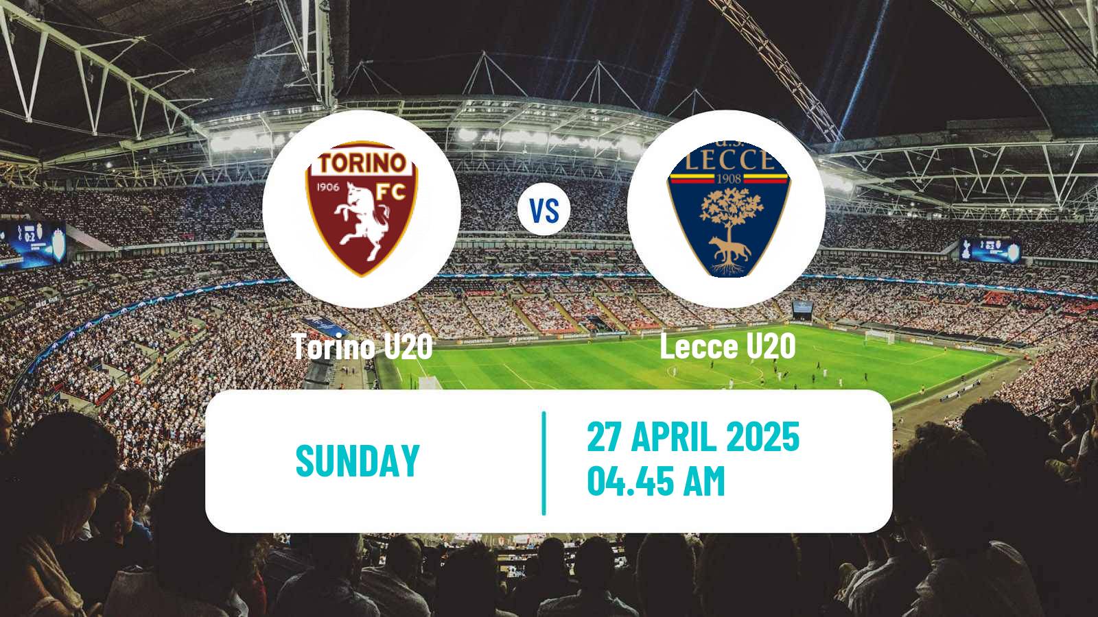 Soccer Italian Primavera 1 Torino U20 - Lecce U20