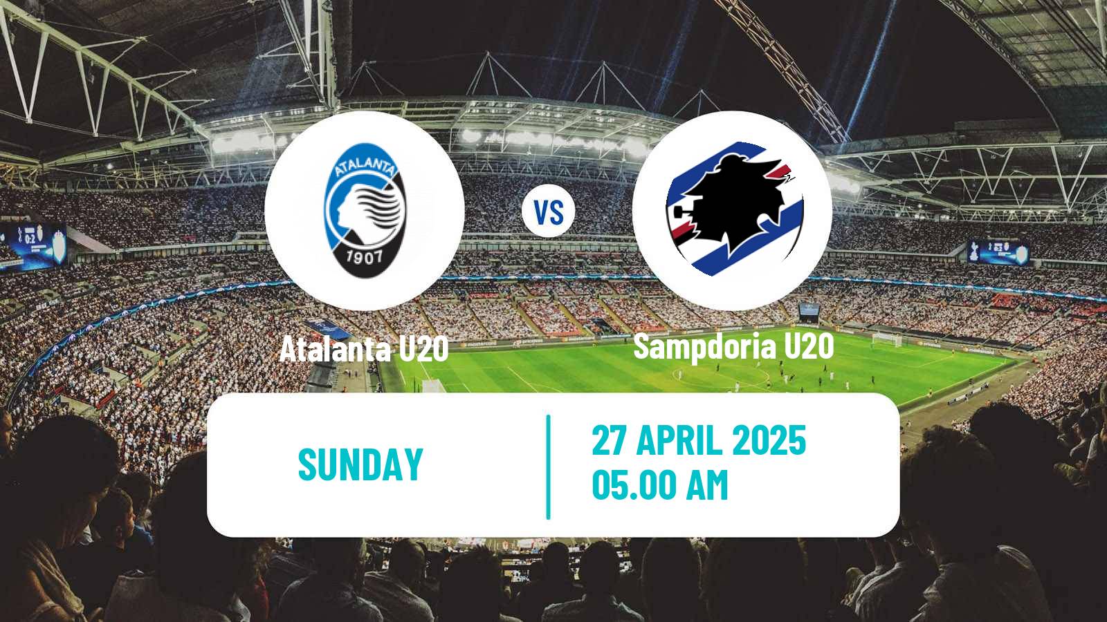 Soccer Italian Primavera 1 Atalanta U20 - Sampdoria U20