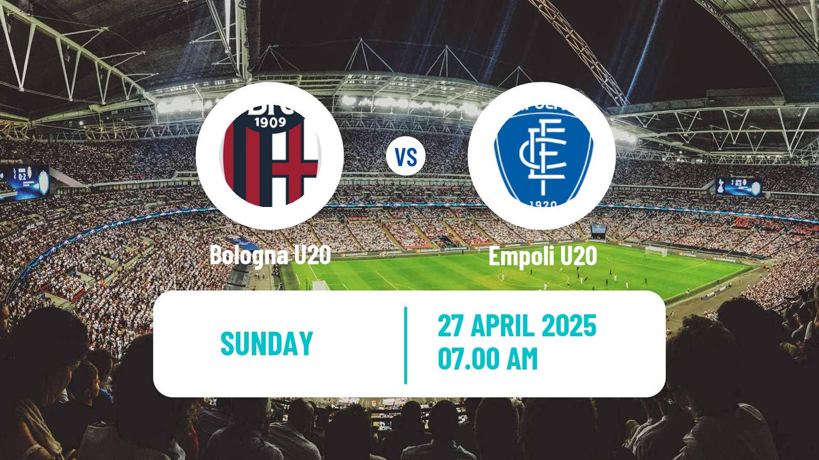Soccer Italian Primavera 1 Bologna U20 - Empoli U20