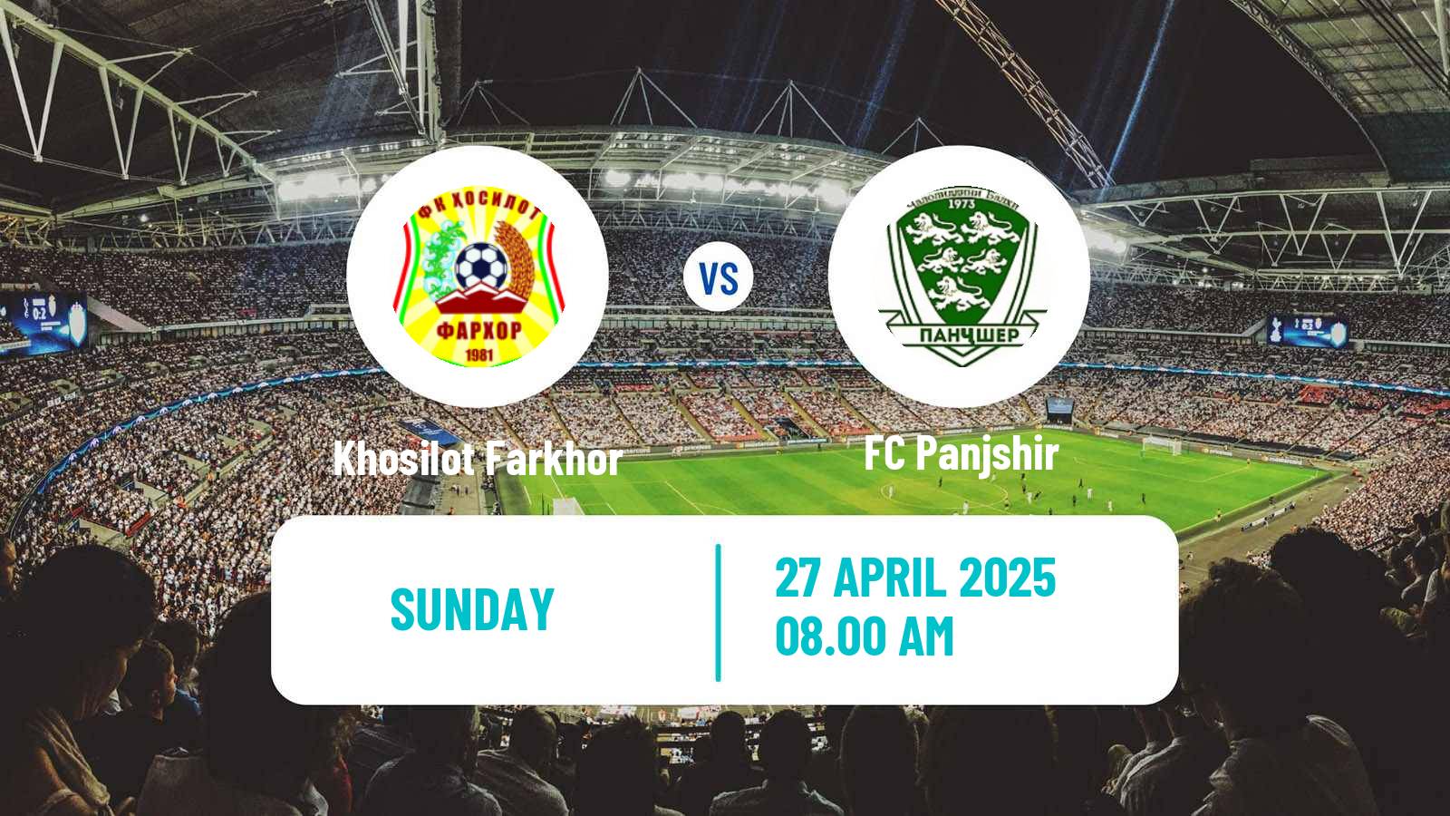 Soccer Tajik League Khosilot Farkhor - Panjshir