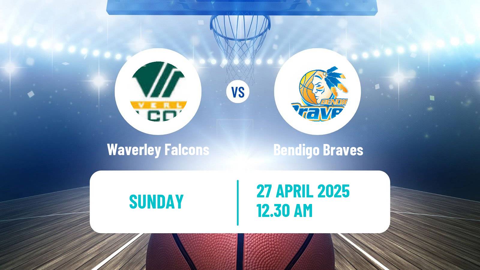 Basketball Australian NBL1 South Waverley Falcons - Bendigo Braves