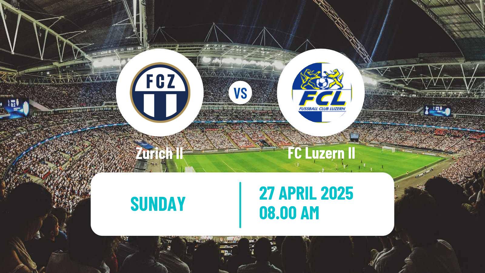 Soccer Swiss Promotion League Zurich II - Luzern II