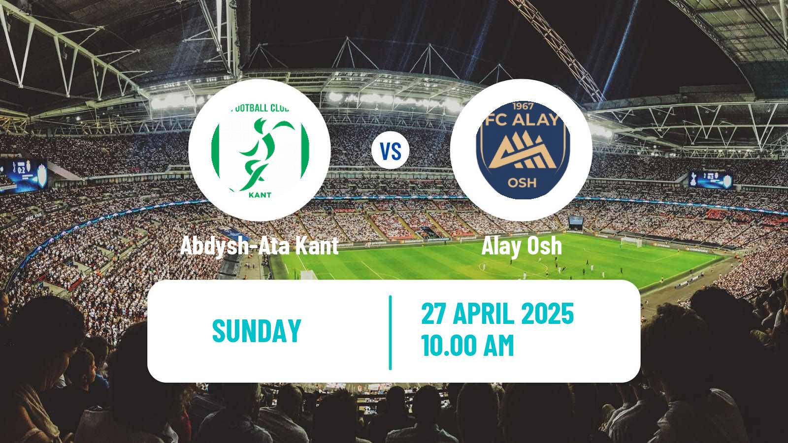 Soccer Kyrgyzstan Premier Liga Abdysh-Ata Kant - Alay Osh