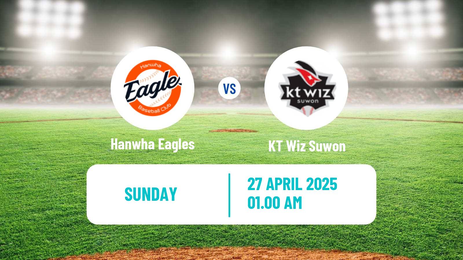 Baseball KBO Hanwha Eagles - KT Wiz Suwon