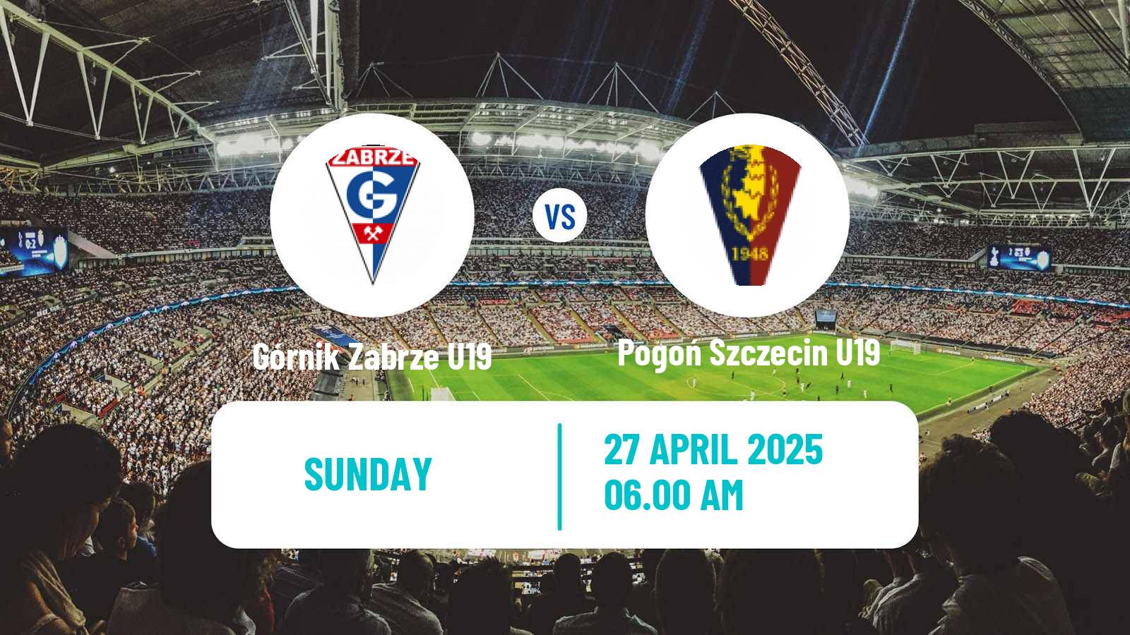 Soccer Polish Central Youth League Górnik Zabrze U19 - Pogoń Szczecin U19