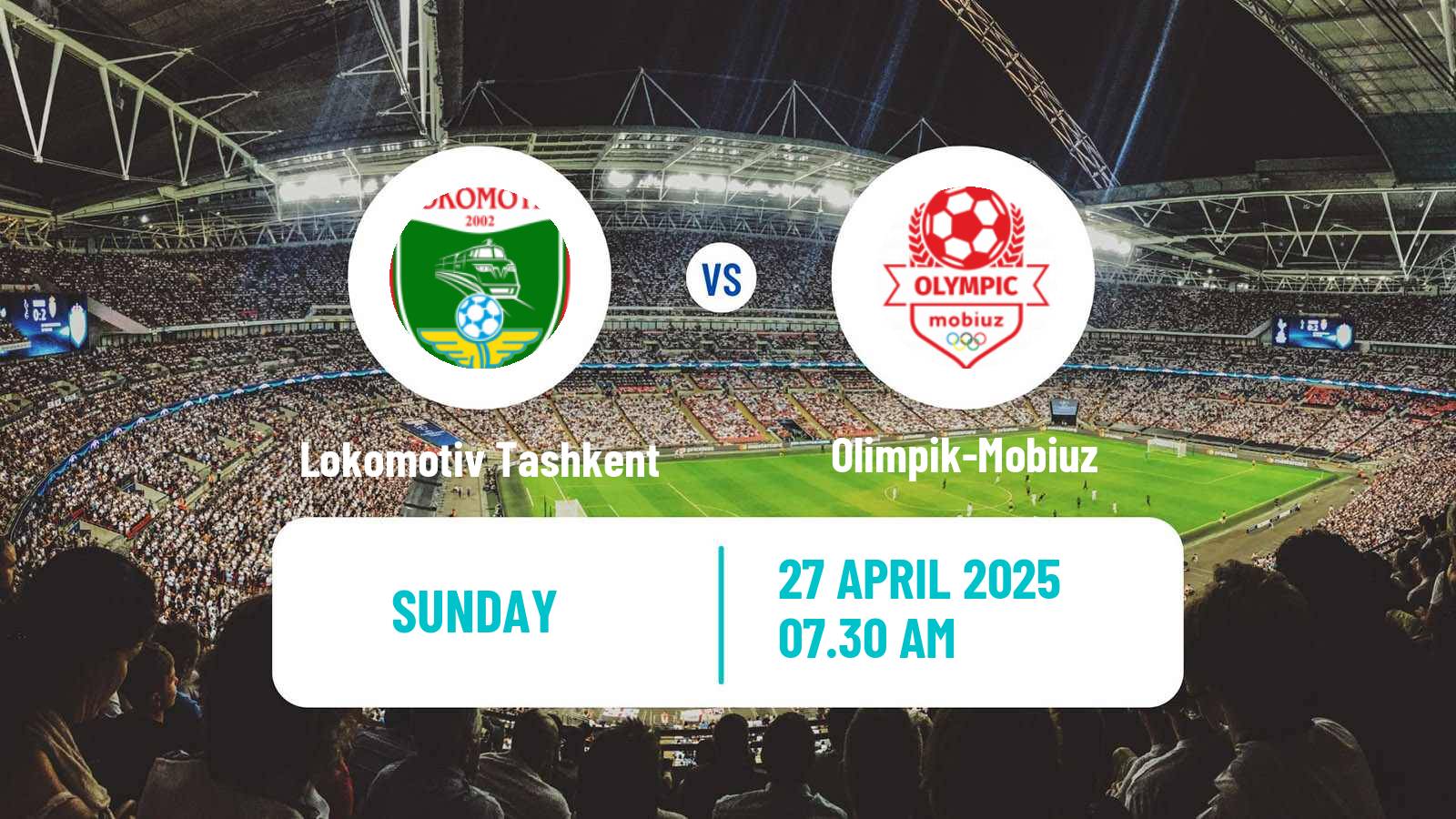 Soccer Uzbek Pro Liga Lokomotiv Tashkent - Olimpik-Mobiuz