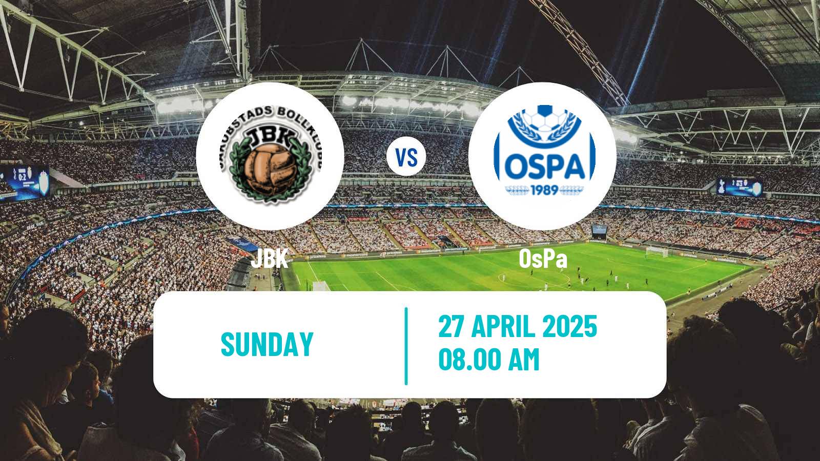 Soccer Finnish Kakkonen Group C JBK - OsPa