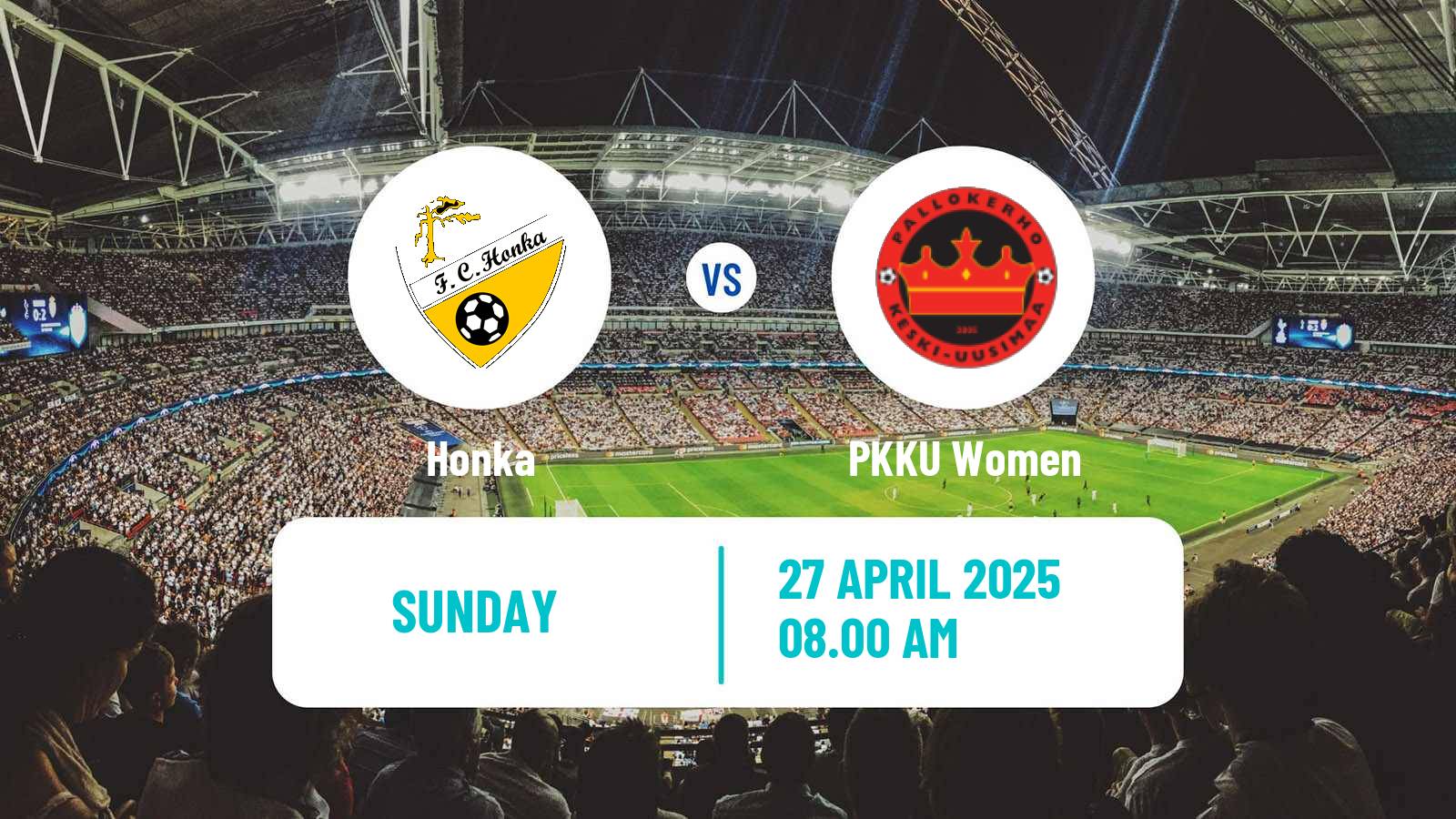 Soccer Finnish Ykkonen Women Honka - PKKU