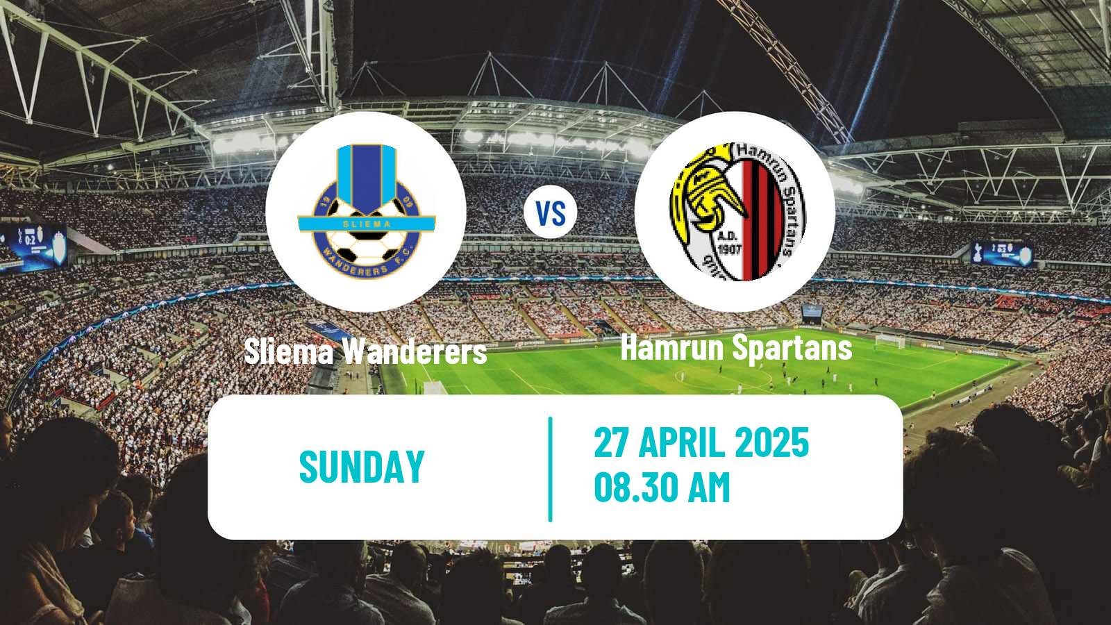 Soccer Maltese Premier League Sliema Wanderers - Hamrun Spartans