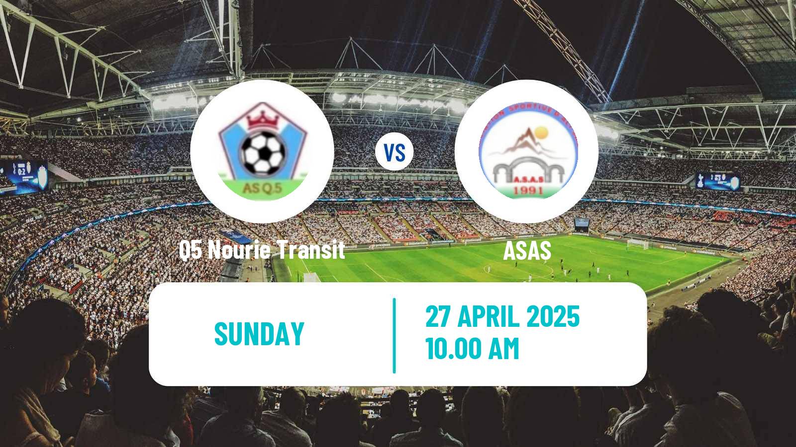 Soccer Djibouti Premier League Q5 Nourie Transit - ASAS