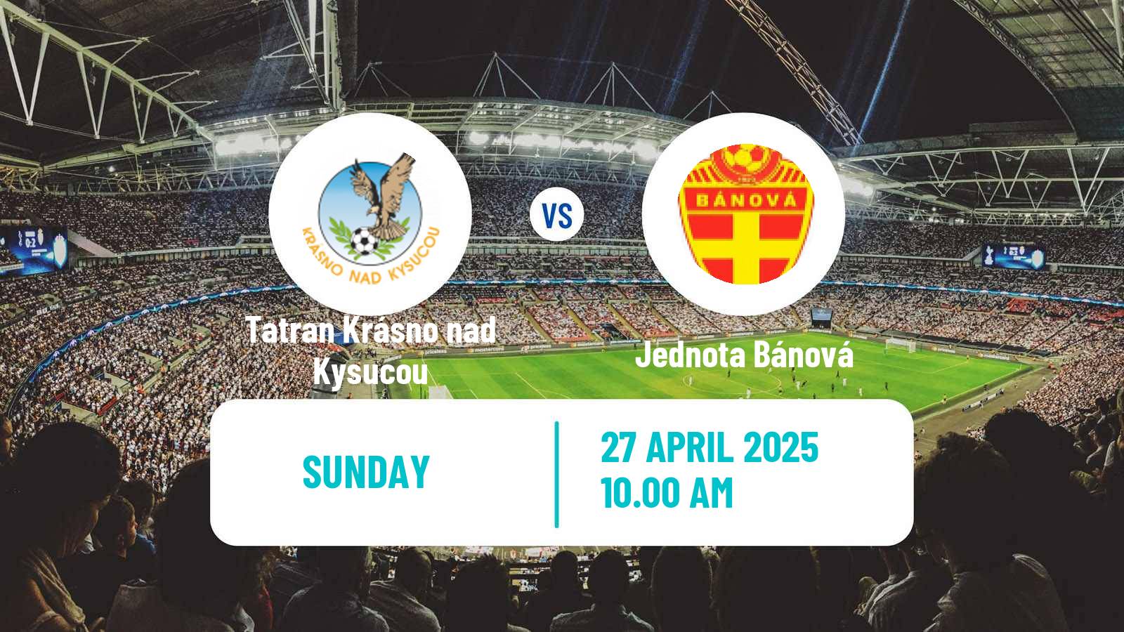 Soccer Slovak 3 Liga West Tatran Krásno nad Kysucou - Jednota Bánová