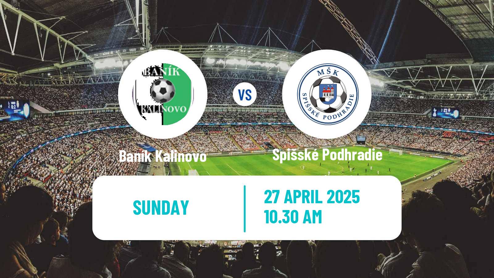 Soccer Slovak 3 Liga East Baník Kalinovo - Spišské Podhradie