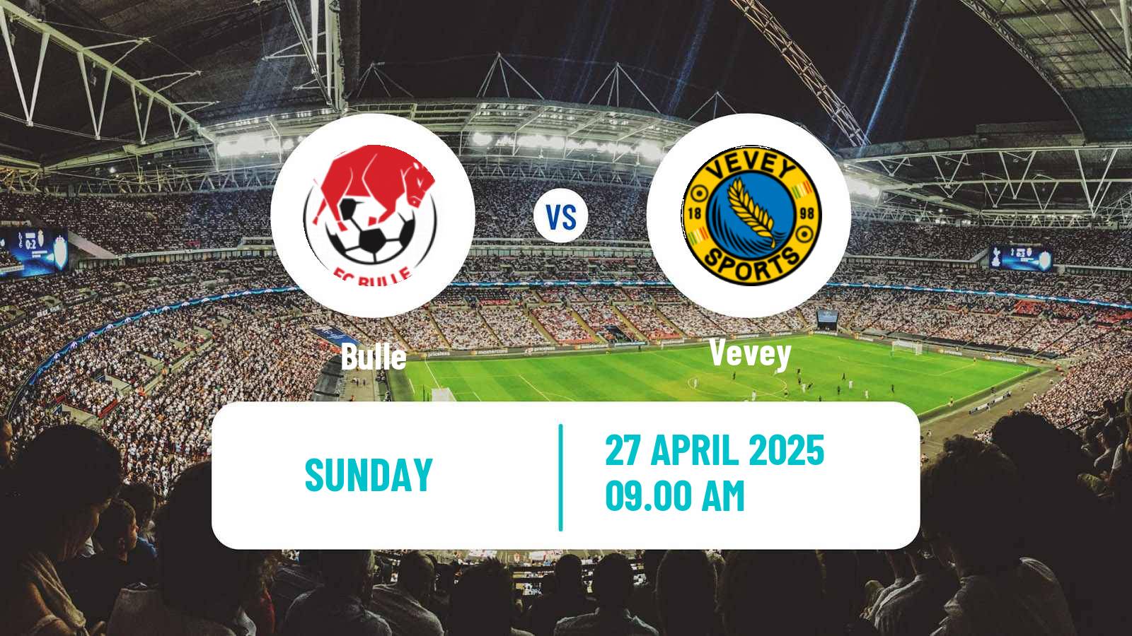 Soccer Swiss Promotion League Bulle - Vevey