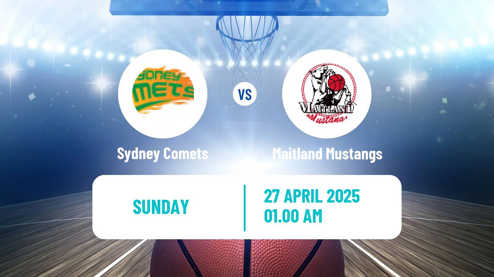 Basketball Australian NBL1 East Women Sydney Comets - Maitland Mustangs