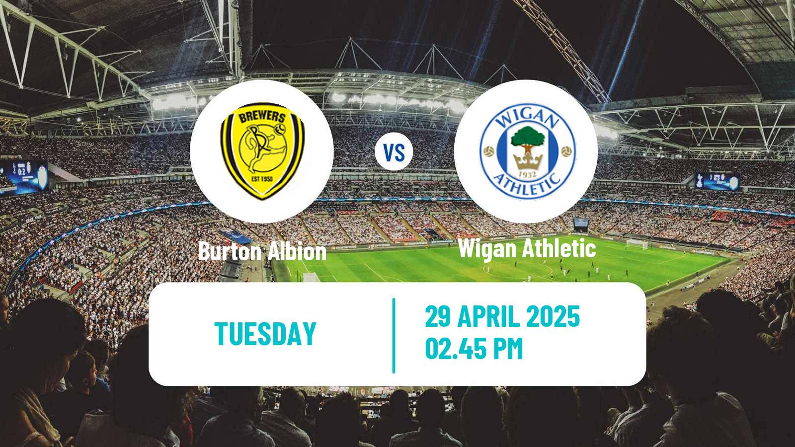 Soccer English League One Burton Albion - Wigan Athletic