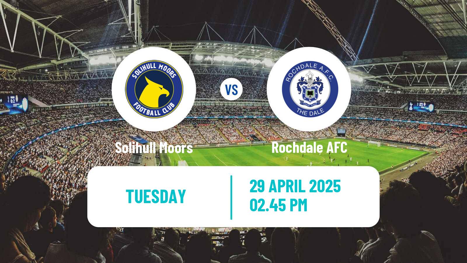 Soccer English National League Solihull Moors - Rochdale
