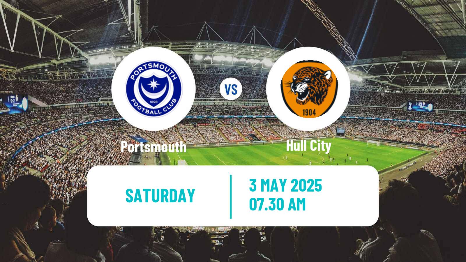 Soccer English League Championship Portsmouth - Hull City