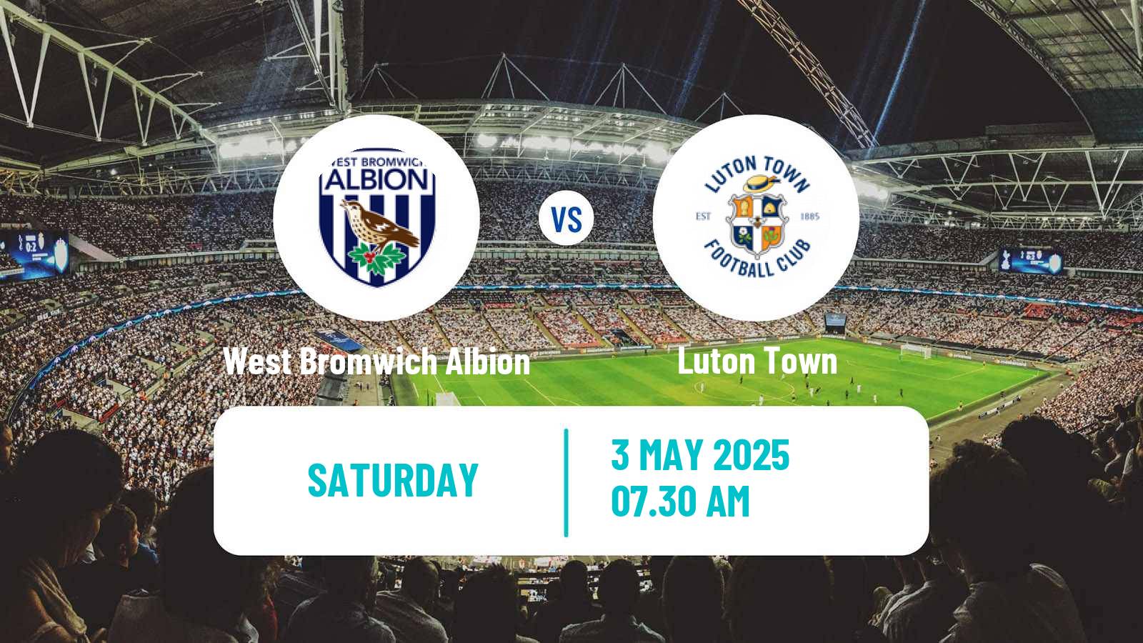 Soccer English League Championship West Bromwich Albion - Luton Town