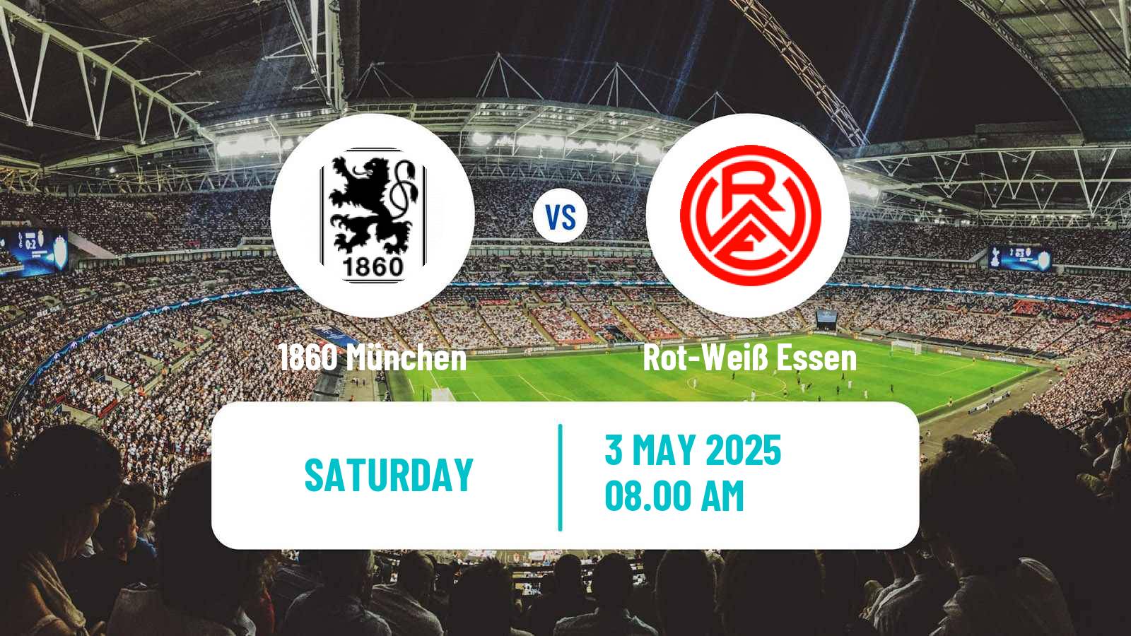Soccer German 3 Bundesliga 1860 München - Rot-Weiß Essen