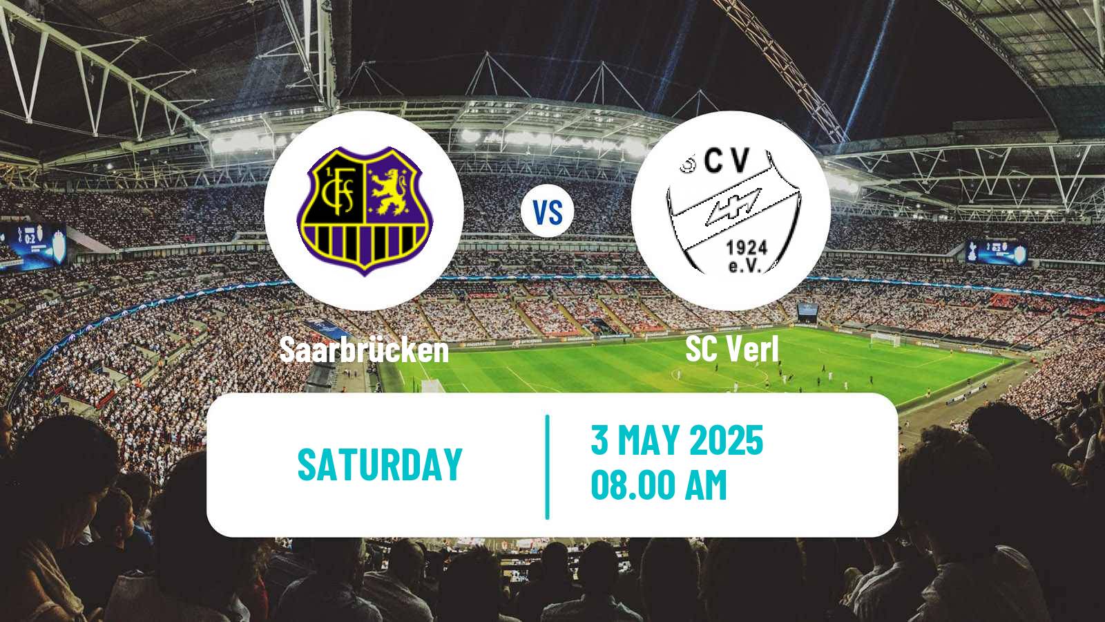 Soccer German 3 Bundesliga Saarbrücken - Verl