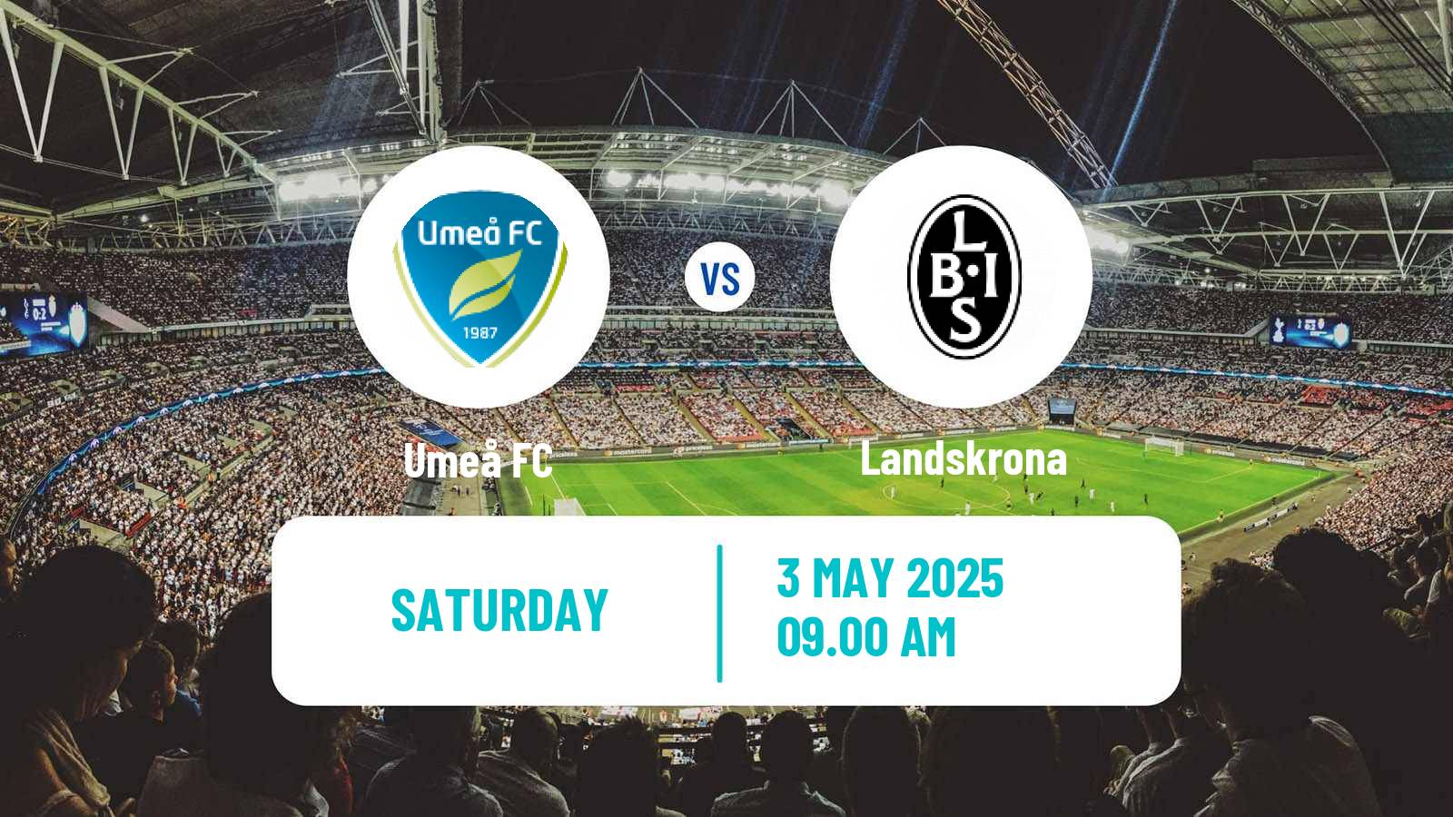 Soccer Swedish Superettan Umeå - Landskrona