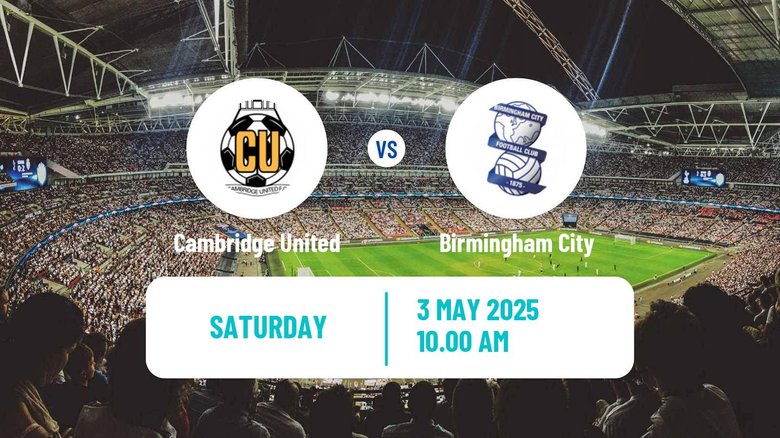 Soccer English League One Cambridge United - Birmingham City