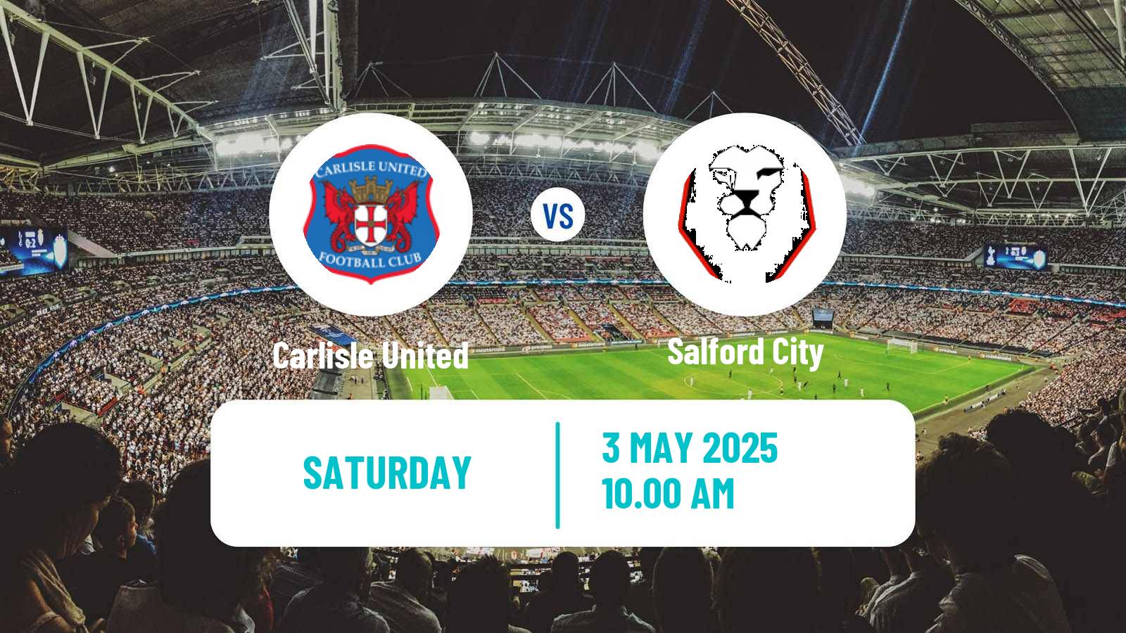 Soccer English League Two Carlisle United - Salford City