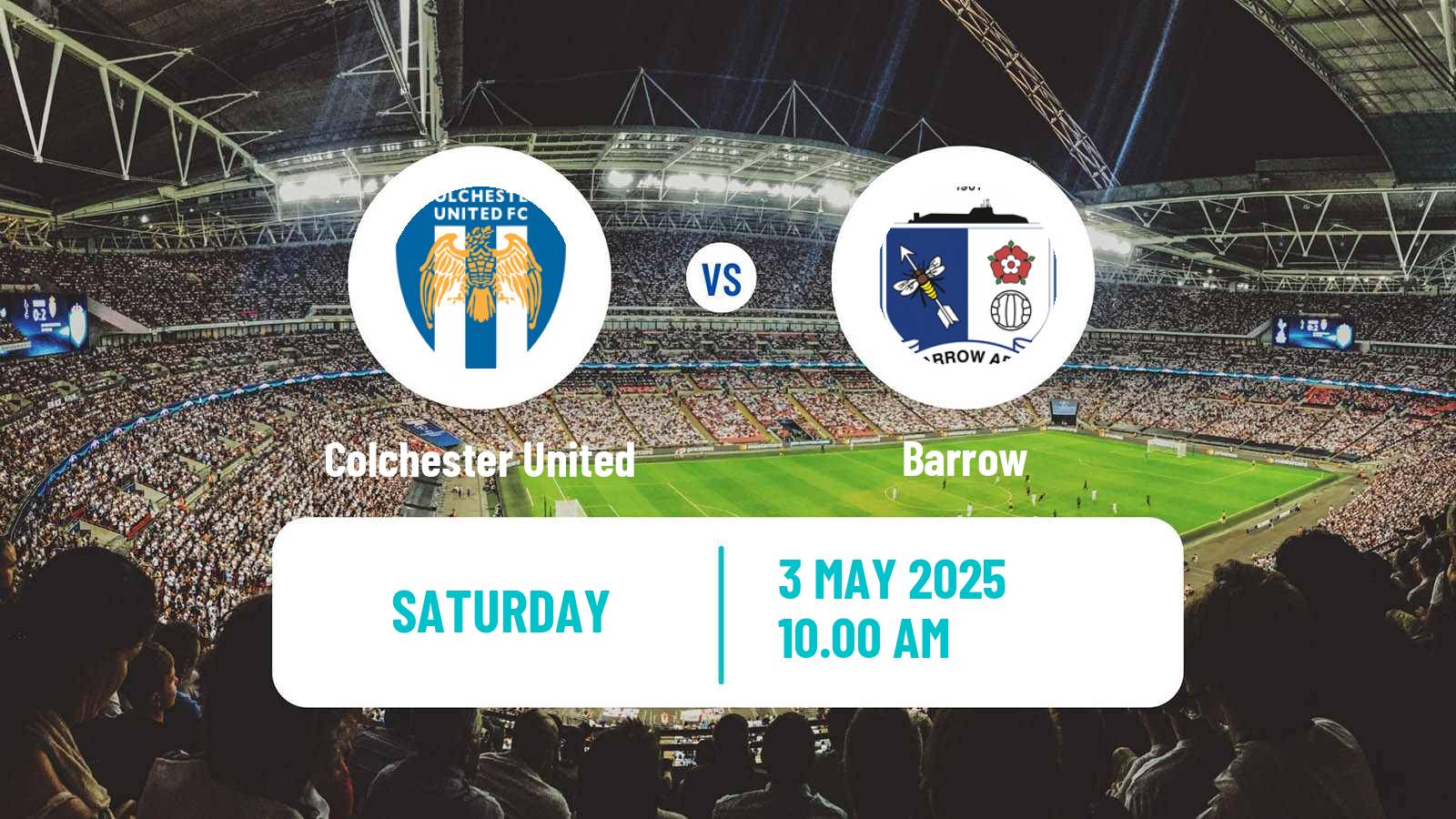 Soccer English League Two Colchester United - Barrow
