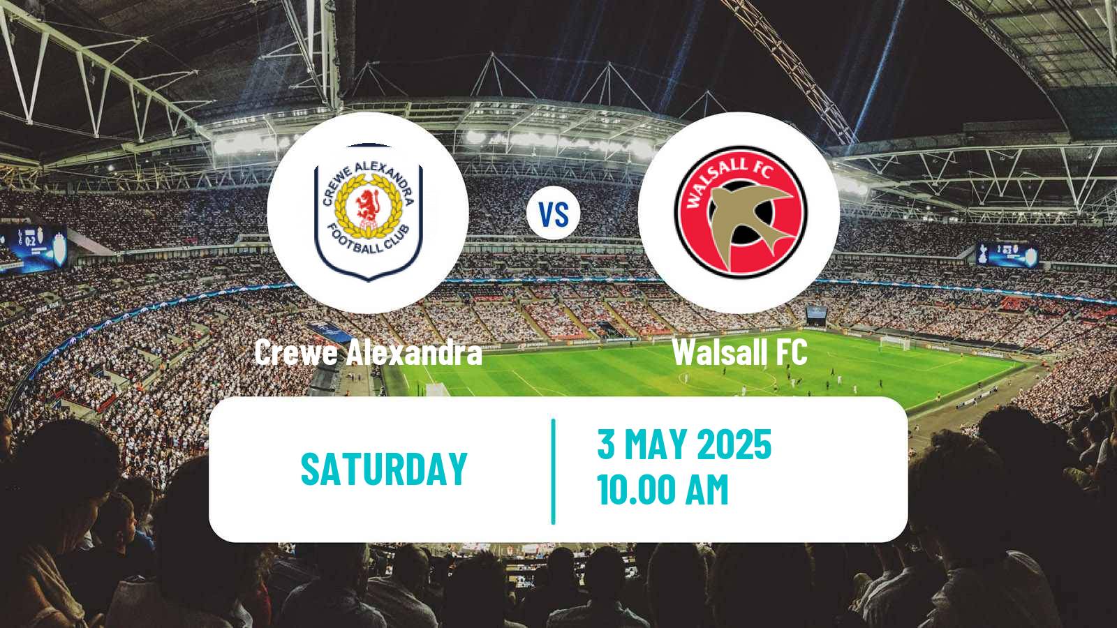 Soccer English League Two Crewe Alexandra - Walsall